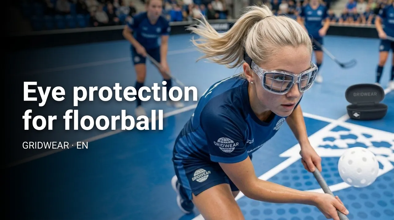 GRIDWEAR Schutzbrille im Floorball-Einsatz
